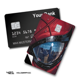Credit Card Skin Sticker - Marvel - Spider-Man Eye City Reflection - Holographic