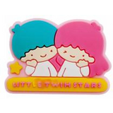 Crocs Charm - Sanrio - Little Twin Stars Kiki And Lala Banner Yellow Background