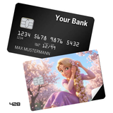 Credit Card Skin Sticker - Tangled - Rapunzel In Cherry Blossom