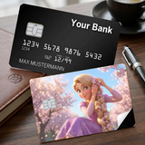 Credit Card Skin Sticker - Tangled - Rapunzel In Cherry Blossom