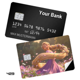 Credit Card Skin Sticker - Tangled - Rapunzel In Flower Field