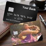 Credit Card Skin Sticker - Tangled - Rapunzel In Flower Field