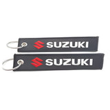Embroidery Keychain - Auto Brands - Suzuki Logo
