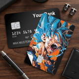 Credit Card Skin Sticker - Dragon Ball - Goku Super Saiyan Blue - Holographic