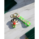 3D PVC Figure Keychain - Powerpuff Girls - Buttercup Angel Holding Heart