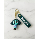 3D PVC Figure Keychain - Disney/Pixar - Sadness From Inside Out, Chibi Figure