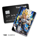 Credit Card Skin Sticker - Dragon Ball - Super Saiyan Vegeta - Holographic