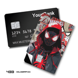 Credit Card Skin Sticker - Spider-Man - Miles Morales Comic Book - Holographic