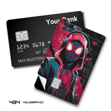 Credit Card Skin Sticker - Spider-Man - Miles Morales Geometric - Holographic