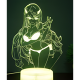 3D LED Night Light - Darling in the Franxx - Zero Two (2)