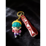 3D PVC Figure Keychain - KPop Demon Hunters - Winking Girl Running