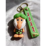 3D PVC Figure Keychain - Tralalero Tralala -002 - Grandpa Green Hat Spotted