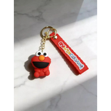 3D PVC Figure Keychain - Plaza Sesamo - Chibi Elmo