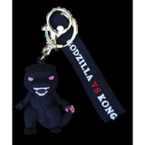 3D PVC Figure Keychain - Godzilla Vs Kong - Chibi Godzilla Pink Glow