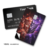Credit Card Skin Sticker - Transformers - Autobot And Decepticon Logos Clash - Holographic