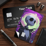 Credit Card Skin Sticker - The Nightmare Before Christmas - Jack Skellington Purple Portrait - Holographic