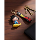 3D PVC Figure Keychain - Dragon Ball Z - Chibi Goku Nimbus Power Pole