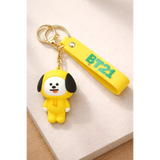 3D PVC Figure Keychain - Bt21 - Chimmy Yellow Hoodie