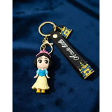 3D PVC Figure Keychain - Disney Princess - Chibi Snow White Classic Outfit