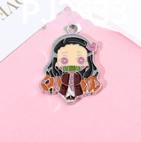 Bracelet Charm - Demon Slayer - Nezuko Kamado with bamboo muzzle