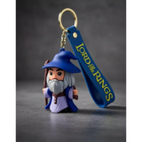 3D PVC Figure Keychain - The Lord of the Rings - Chibi Gandalf Blue Robe