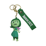 3D PVC Figure Keychain - Disney/Pixar - Disgust From Inside Out Figure