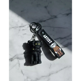 3D PVC Figure Keychain - KAWS - Companion Together Black