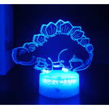 3D LED Night Light - Stegosaurus