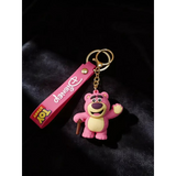 3D PVC Figure Keychain - Toy Story - Lotso With Cane Variant 2