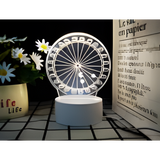 3D LED Night Light - Ferris Wheel