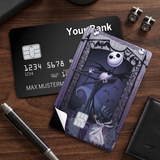 Credit Card Skin Sticker - The Nightmare Before Christmas - Jack Skellington And Zero In Graveyard