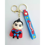 3D PVC Figure Keychain - DC Comics - Chibi Superman Grumpy