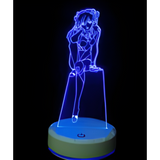 3D LED Night Light - Neon Genesis Evangelion - Asuka (6)