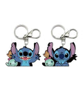 3D Lenticular Keychain - Lilo & Stitch - Stitch & Scrump