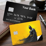 Credit Card Skin Sticker - DC Comics - Batman Standing On Yellow Background