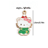 Bracelet Charm - Hello Kitty - Hello Kitty face with pink bow
