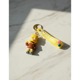 3D PVC Figure Keychain - The Simpsons - Bart In Hoodie Waving