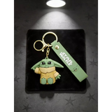 3D PVC Figure Keychain - Star Wars - Grogu Sitting Hand To Ear