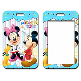 ID Card Badge Holder - Mickey & Friends - Mickey And Minnie Mouse With Pluto