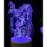 3D LED Night Light - Black Butler - Grell Sutcliff (2)