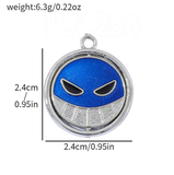 Bracelet Charm - Marvel - Blue alien Venom-style face charm