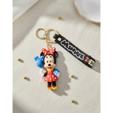 3D PVC Figure Keychain - Mickey and Friends - Minnie Mouse With Balloon Gift