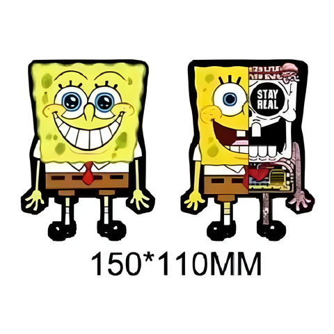 3D Lenticular Sticker - SpongeBob SquarePants - SpongeBob Split Anatomy