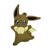 Pokémon Cute Eevee Jumping Pose Keychain PVC keychain