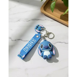 3D PVC Figure Keychain - Lilo & Stitch - Chibi Stitch Sitting
