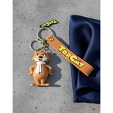 3D PVC Figure Keychain - Don Gato Y Su Pandilla - Fancy-fancy White Scarf