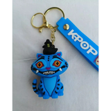 3D PVC Figure Keychain - KPop Demon Hunters - Blue Tiger Witch Hat