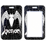 ID Card Badge Holder - Marvel - Venom Logo On Spider Web Black