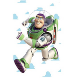 ID Card Badge Holder - Disney/Pixar - Buzz Lightyear Running Through Clouds