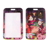 ID Card Badge Holder - Gravity Falls - Gravity Falls - Dipper and Mabel Riding Pig Daytime